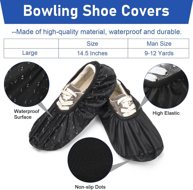 COITEK Bowling Shoe Covers, Shoe Protector Covers for Bowling Waterproof Reusable, Non-Slip - Image 3